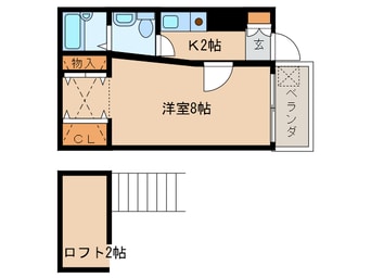 間取図 桜井線<万葉まほろば線>/京終駅 徒歩7分 4階 築31年