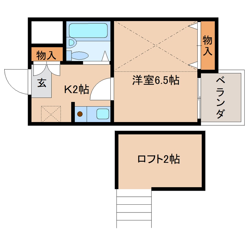 間取図 近鉄難波線・奈良線/近鉄奈良駅 バス15分南方下車:停歩4分 4階 築34年