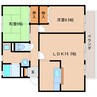 大和路線・関西本線/奈良駅 バス:5分:停歩12分 2階 築25年 2LDKの間取り
