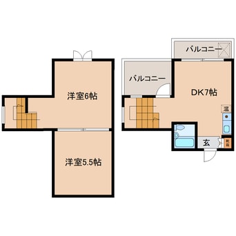 間取図 大和路線・関西本線/奈良駅 徒歩8分 4階 築35年