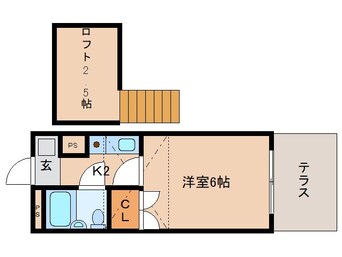 間取図 近鉄難波線・奈良線/近鉄奈良駅 バス11分萩ヶ丘町下車:停歩2分 1階 築36年
