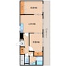 近鉄難波線・奈良線/近鉄奈良駅 バス:8分:停歩1分 3階 築20年 2LDKの間取り