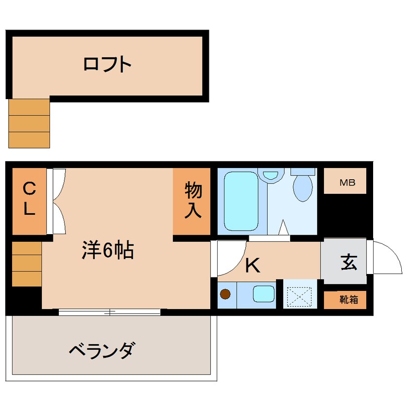 間取図 大和路線・関西本線/奈良駅 徒歩5分 4階 築32年