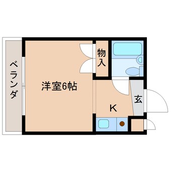 間取図 大和路線・関西本線/奈良駅 バス6分北神殿下車:停歩2分 2階 築30年