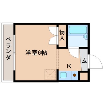 間取図 大和路線・関西本線/奈良駅 バス6分北神殿下車:停歩2分 4階 築30年