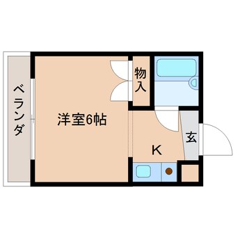 間取図 大和路線・関西本線/奈良駅 バス6分北神殿下車:停歩2分 3階 築30年