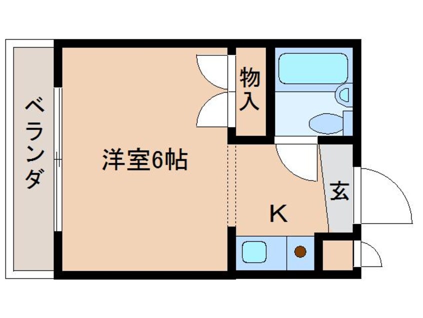 間取図 大和路線・関西本線/奈良駅 バス6分北神殿下車:停歩2分 3階 築30年