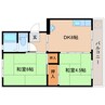 近鉄難波線・奈良線/新大宮駅 徒歩5分 2階 築46年 2DKの間取り