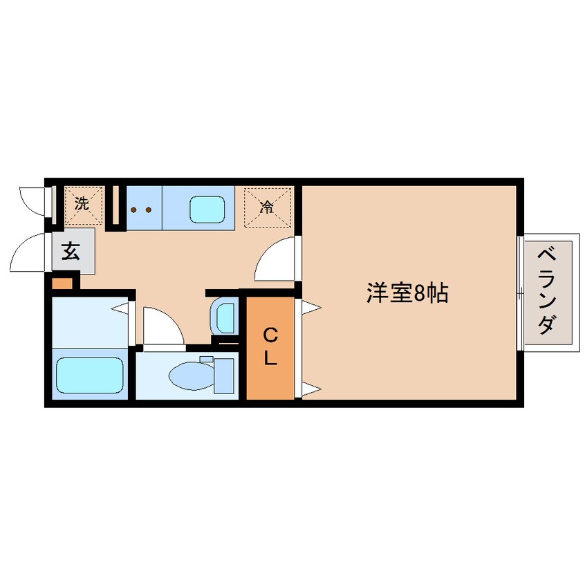 間取図 大和路線・関西本線/奈良駅 徒歩11分 1階 築21年