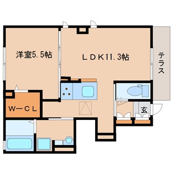 間取図 大和路線・関西本線/奈良駅 徒歩22分 1階 築10年