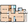 大和路線・関西本線/加茂駅 徒歩5分 1階 築10年 2LDKの間取り