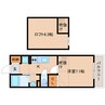 近鉄難波線・奈良線/近鉄奈良駅 徒歩10分 2階 築13年 1Kの間取り