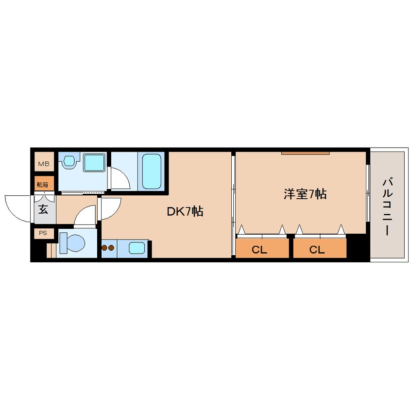 間取図 大和路線・関西本線/奈良駅 徒歩6分 4階 築20年