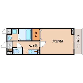 間取図 大和路線・関西本線/奈良駅 徒歩11分 1階 築16年