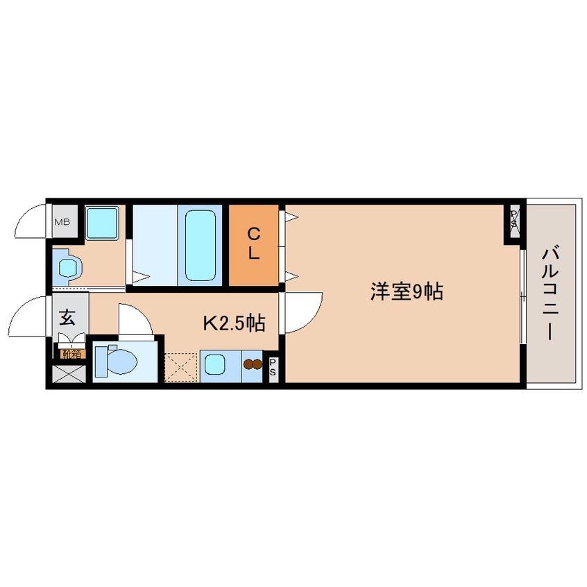 間取図 大和路線・関西本線/奈良駅 徒歩11分 1階 築16年