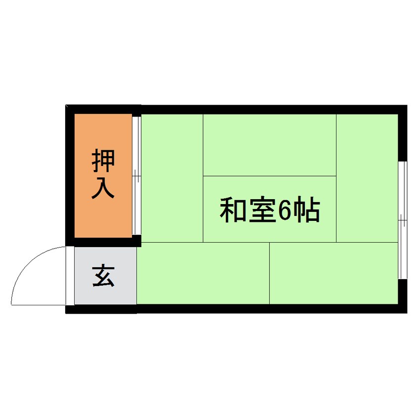 間取図 近鉄難波線・奈良線/近鉄奈良駅 徒歩17分 2階 築56年