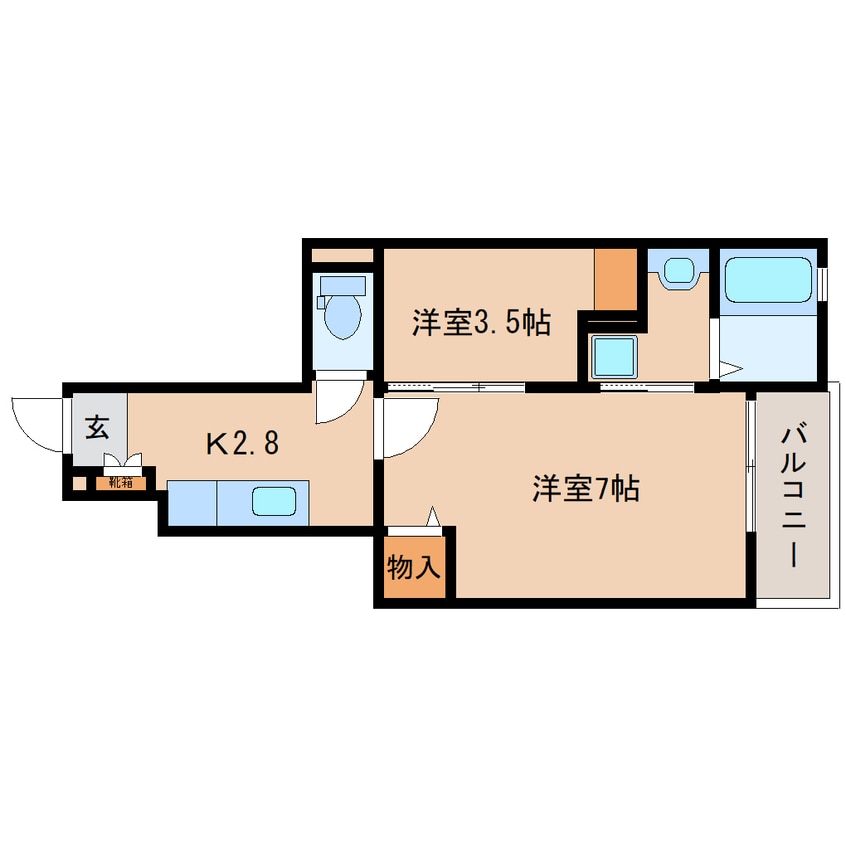 間取図 近鉄難波線・奈良線/近鉄奈良駅 徒歩17分 1階 築10年