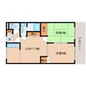 近鉄難波線・奈良線/近鉄奈良駅 バス:10分:停歩1分 2階 築25年 2LDKの間取り