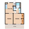 近鉄難波線・奈良線/新大宮駅 徒歩14分 1階 築27年 2DKの間取り