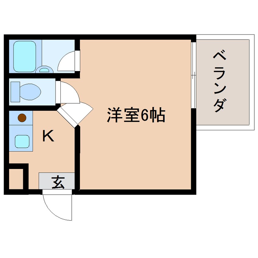 間取図 近鉄難波線・奈良線/近鉄奈良駅 徒歩10分 1階 築31年