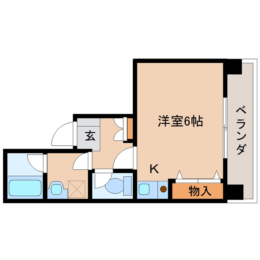 間取図 大和路線・関西本線/奈良駅 徒歩13分 5階 築28年