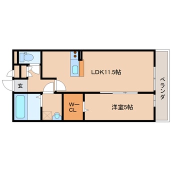 間取図 大和路線・関西本線/奈良駅 バス14分西九条町下車:停歩1分 3階 築18年