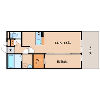間取図 大和路線・関西本線/奈良駅 バス14分西九条町下車:停歩1分 1階 築18年