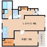 大和路線・関西本線/木津駅 徒歩14分 1階 築10年 1LDKの間取り