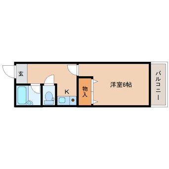 間取図 大和路線・関西本線/奈良駅 徒歩5分 5階 築36年
