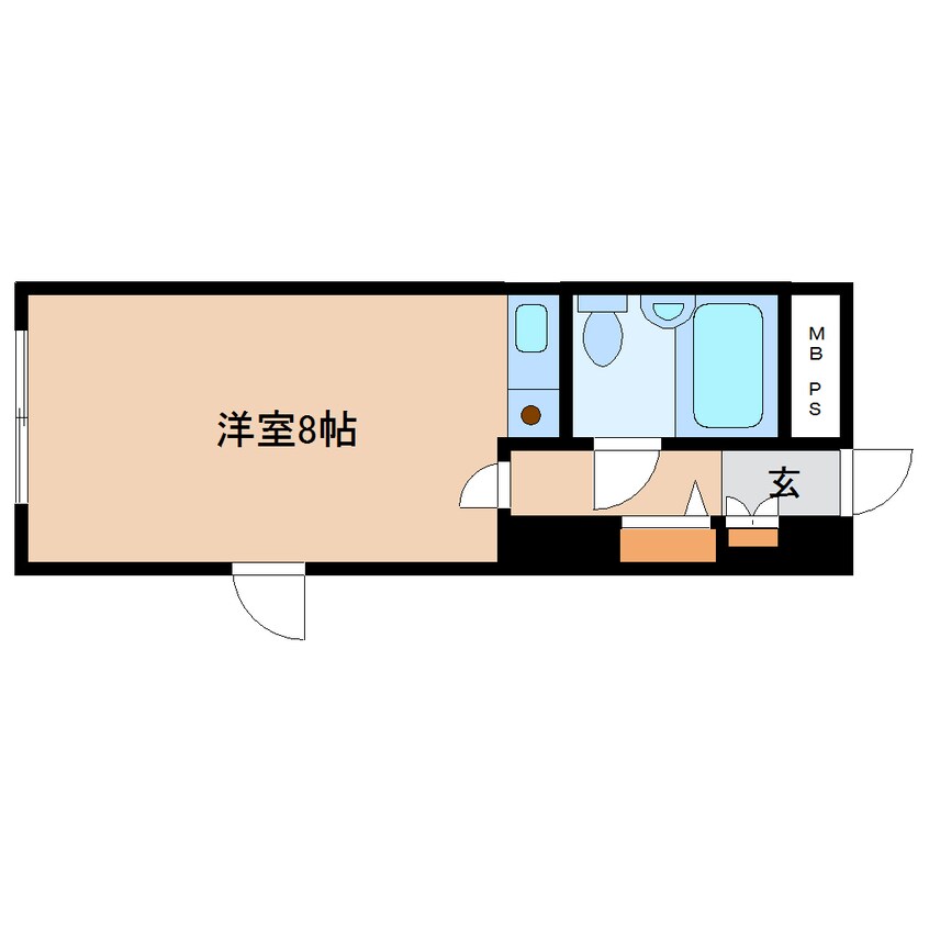 間取図 近鉄難波線・奈良線/近鉄奈良駅 徒歩2分 5階 築38年