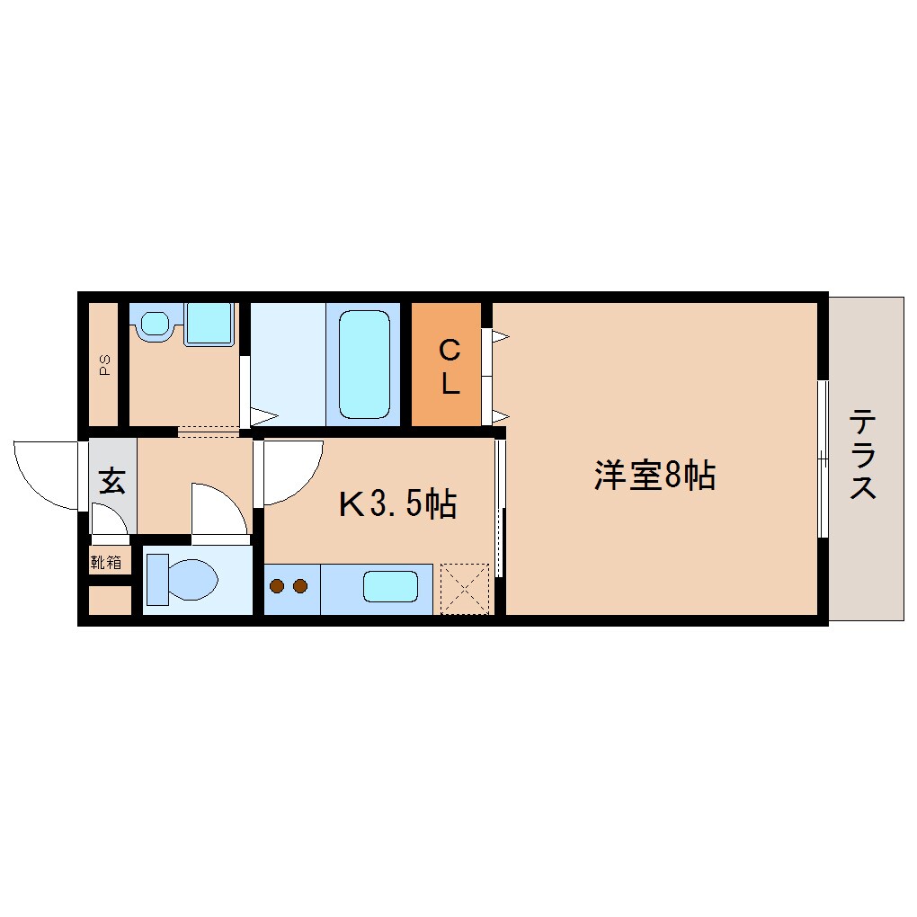 間取り図 大和路線・関西本線/奈良駅 バス10分八条町地蔵前下車:停歩3分 1階 築17年