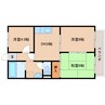 大和路線・関西本線/奈良駅 バス:7分:停歩7分 2階 築31年 3DKの間取り