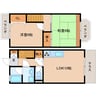 近鉄難波線・奈良線/新大宮駅 徒歩8分 1-2階 築36年 2LDKの間取り