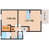 奈良線/木津駅 徒歩10分 2階 築17年 1LDKの間取り