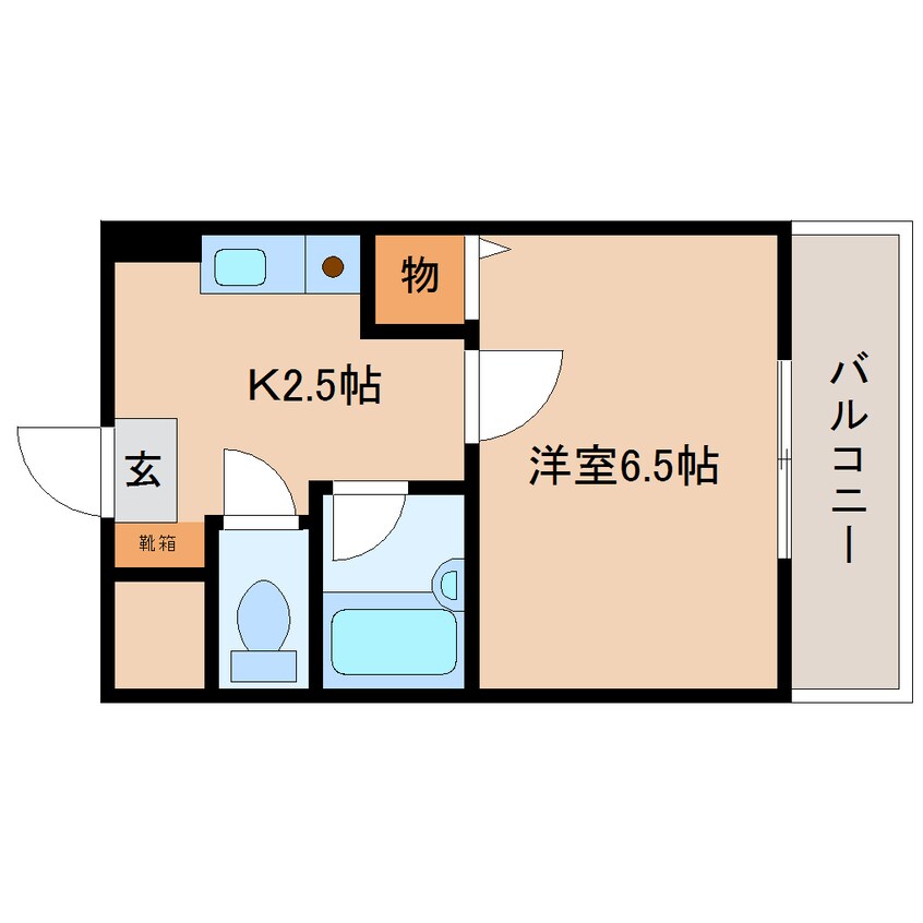 間取図 大和路線・関西本線/奈良駅 徒歩3分 3階 築29年