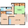近鉄難波線・奈良線/近鉄奈良駅 バス:10分:停歩6分 2階 築26年 2LDKの間取り