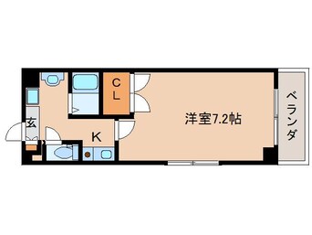 間取図 近鉄難波線・奈良線/近鉄奈良駅 徒歩11分 6階 築25年