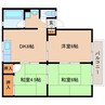 桜井線<万葉まほろば線>/京終駅 徒歩9分 1階 築36年 3DKの間取り
