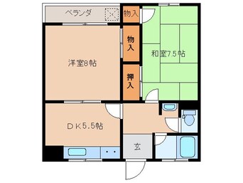 間取図 近鉄難波線・奈良線/新大宮駅 徒歩15分 3階 築49年