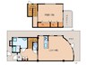 近鉄難波線・奈良線/近鉄奈良駅 徒歩5分 1-2階 築10年 1LDKの間取り