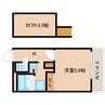 大和路線・関西本線/平城山駅 徒歩2分 3階 築18年 1Kの間取り