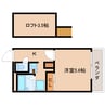 大和路線・関西本線/平城山駅 徒歩2分 3階 築18年 1Kの間取り