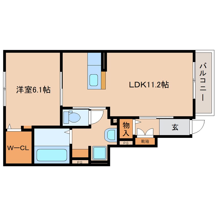間取図 大和路線・関西本線/奈良駅 バス16分大和ハウス前下車:停歩1分 1階 築11年