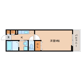 間取図 近鉄難波線・奈良線/新大宮駅 徒歩8分 1階 築12年