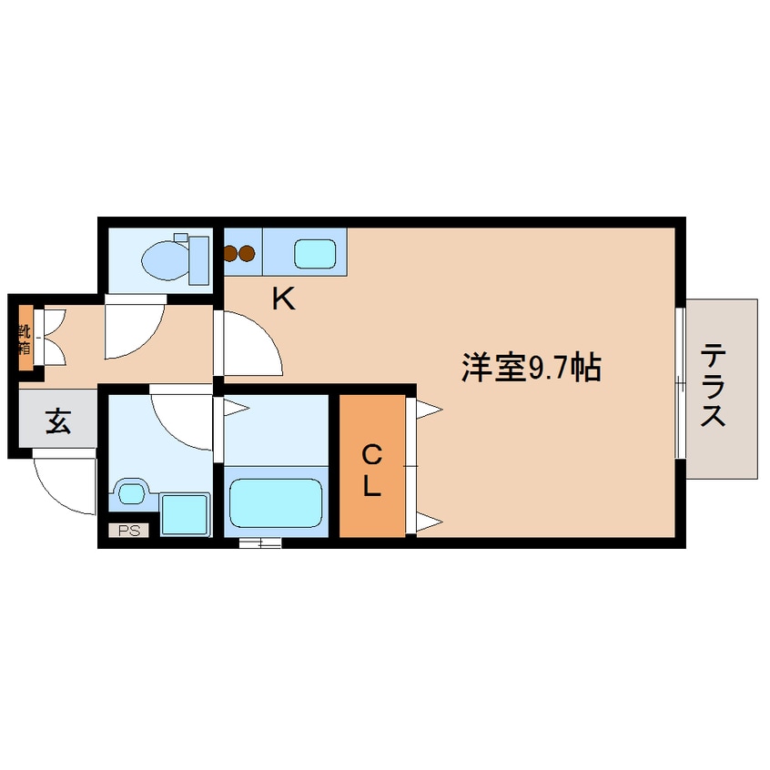 間取図 近鉄難波線・奈良線/近鉄奈良駅 徒歩11分 1階 築16年