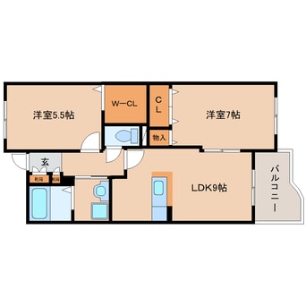 間取図 近鉄難波線・奈良線/近鉄奈良駅 バス10分萩が丘町下車:停歩1分 1階 築20年