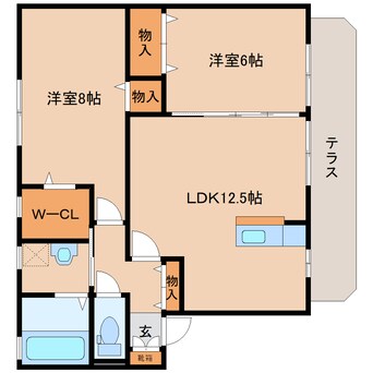 間取図 大和路線・関西本線/奈良駅 バス8分北神殿下車:停歩10分 1階 築19年