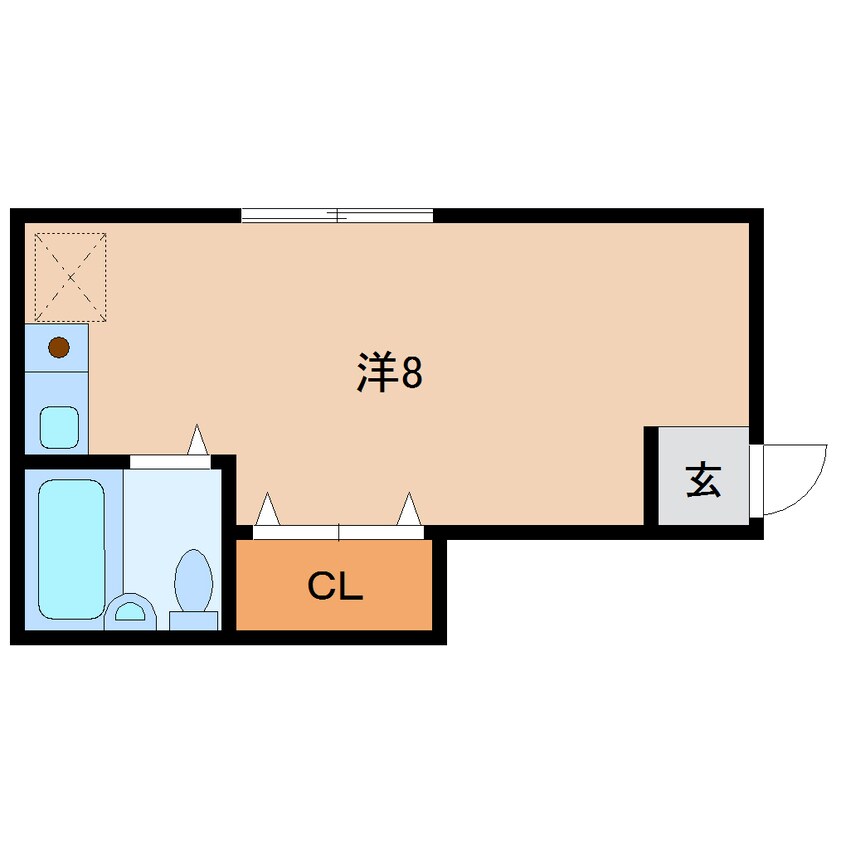 間取図 近鉄難波線・奈良線/新大宮駅 徒歩16分 1階 築34年