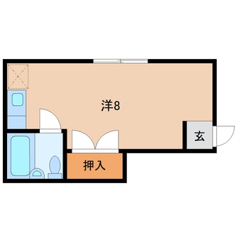 間取図 近鉄難波線・奈良線/新大宮駅 徒歩16分 1階 築36年