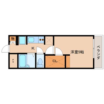 間取図 大和路線・関西本線/奈良駅 徒歩10分 3階 築15年